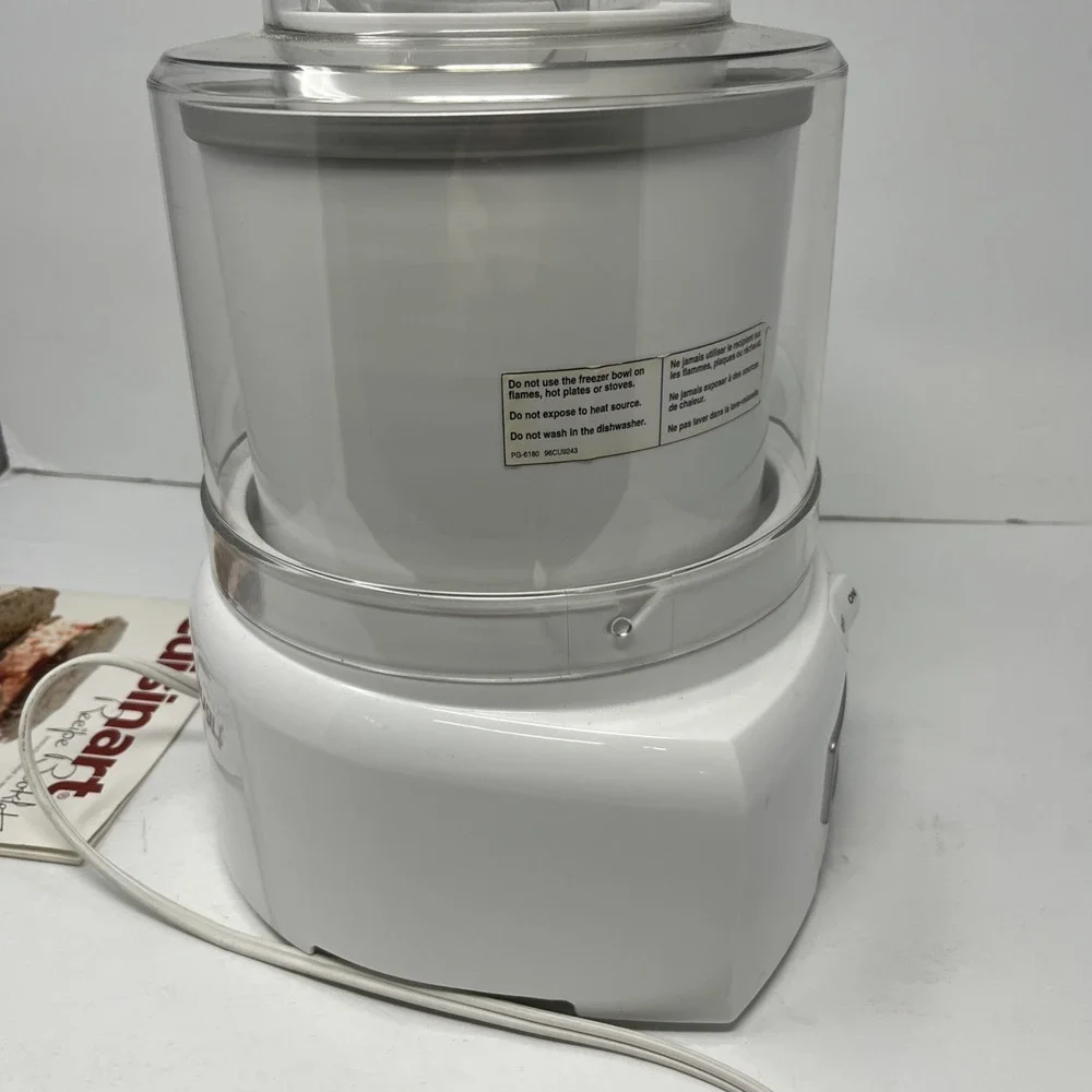 Cuisinart ICE-21 Frozen Yogurt-Ice Cream and Sorbet Maker - White Tested